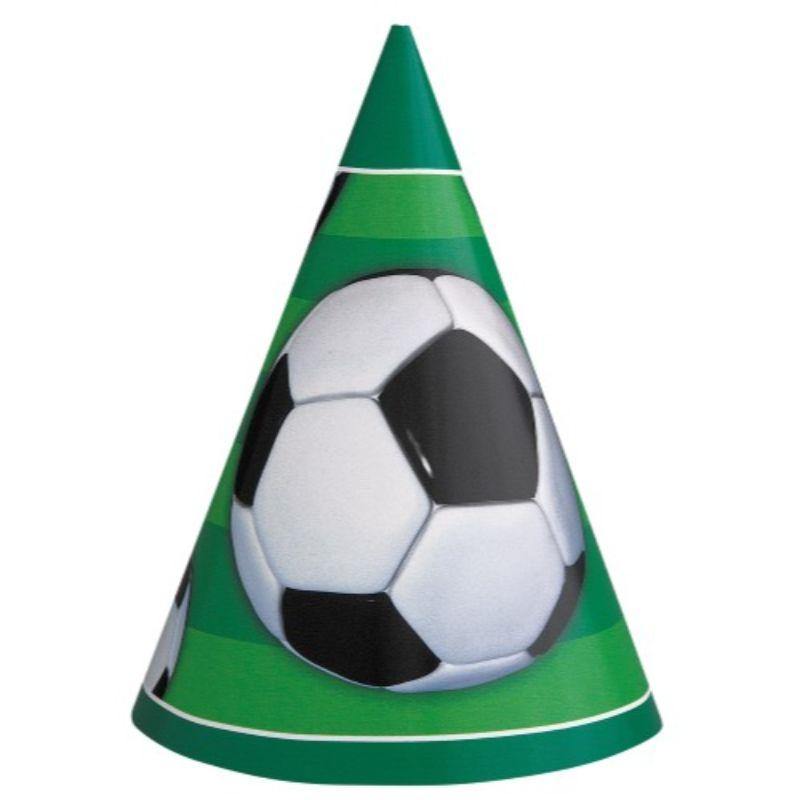 8 Pack 3D Soccer Party Hats