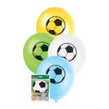 Load image into Gallery viewer, 8 Pack Assorted Colours 3D Soccer Latex Balloons - 30cm
