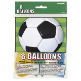 Load image into Gallery viewer, 8 Pack Assorted Colours 3D Soccer Latex Balloons - 30cm
