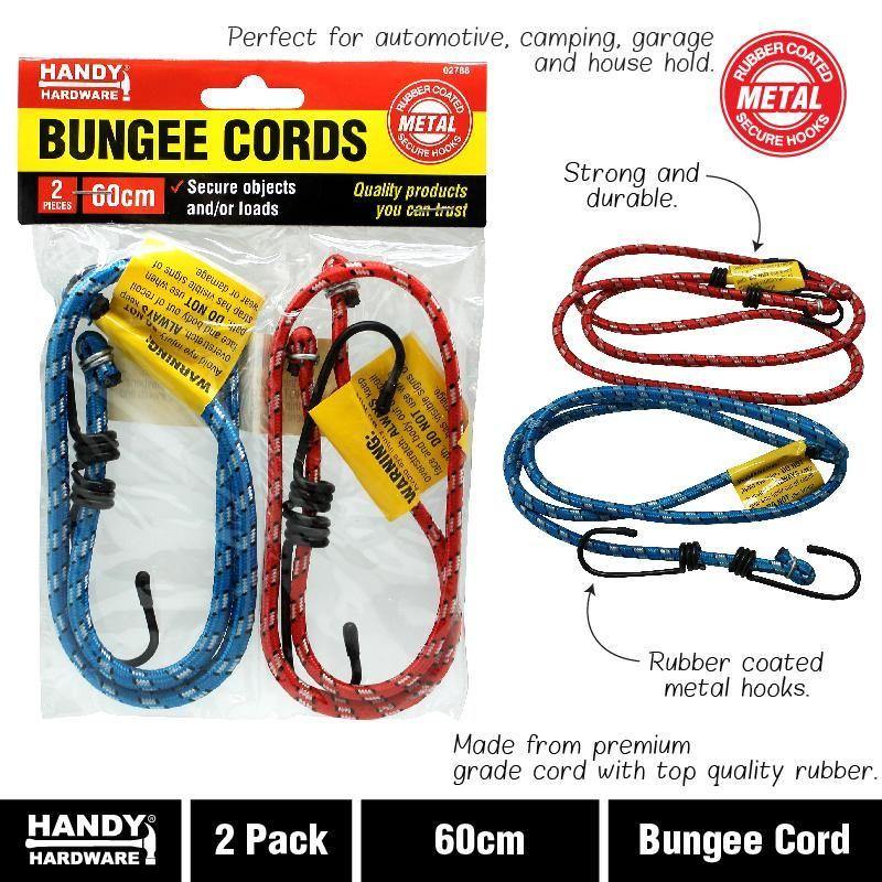 2 Pack Bungee Cords - 61cm