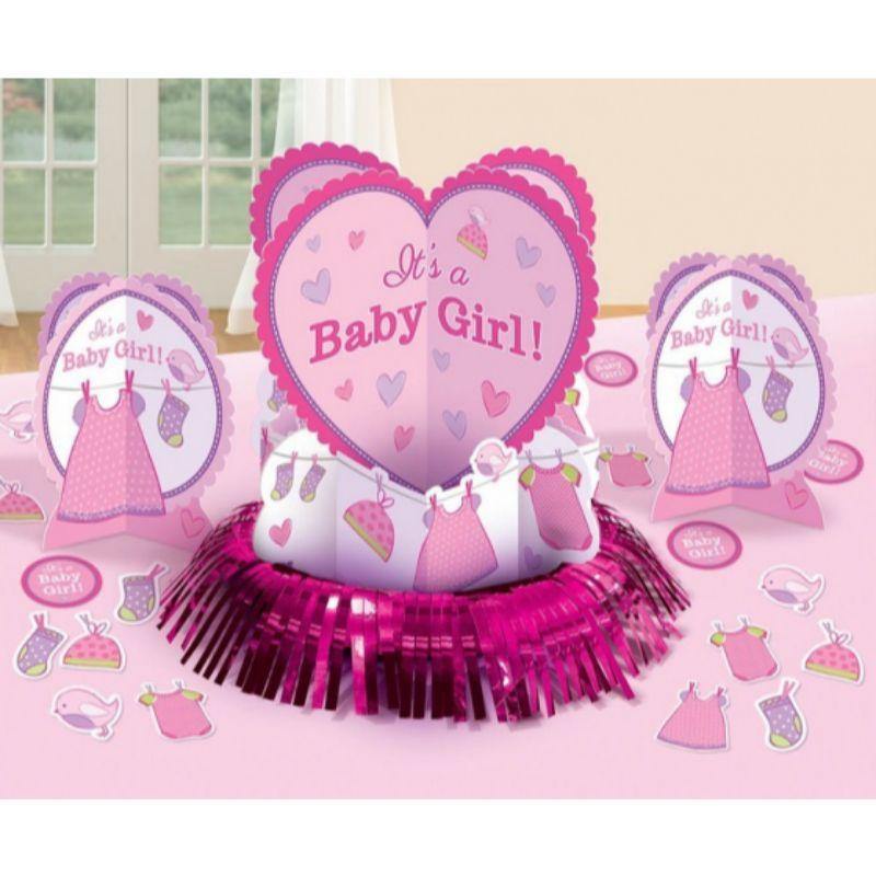 Shower with Love Girl Table Decoration Kit - The Base Warehouse