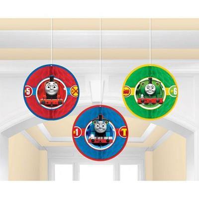 3 Pack Thomas All Aboard Honeycomb Decorations - 18cm - The Base Warehouse