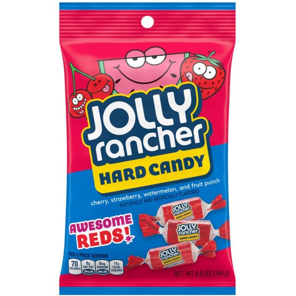 Jolly Rancher Awesome Reds Hard Candy - 184g