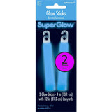 Load image into Gallery viewer, 2 Pack Blue Glow Sticks - 10cm - The Base Warehouse
