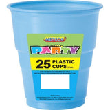 Load image into Gallery viewer, 25 Pack Powder Blue Plastic Cups - 270ml - The Base Warehouse
