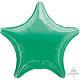 Load image into Gallery viewer, Metallic Green Star Foil Balloon - 45cm - The Base Warehouse
