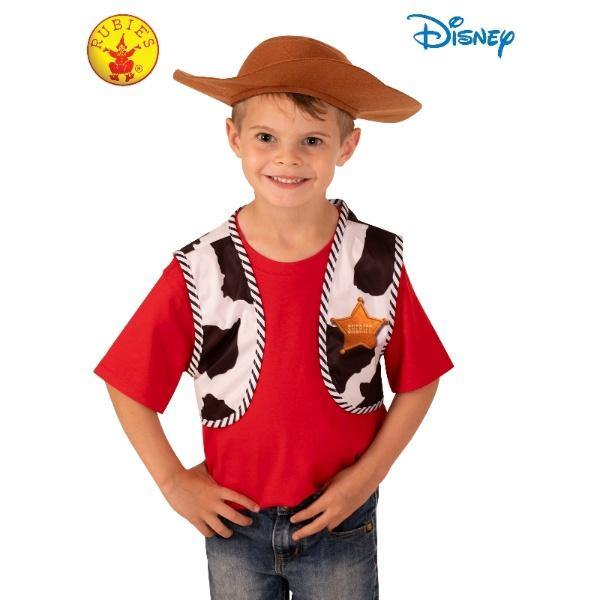 Kids Woody Toy Story 4 Vest And Hat Accessory Set