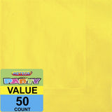 Load image into Gallery viewer, 50 Pack Soft Yellow Beverage Napkins - 25.4cm x 25.4cm - The Base Warehouse
