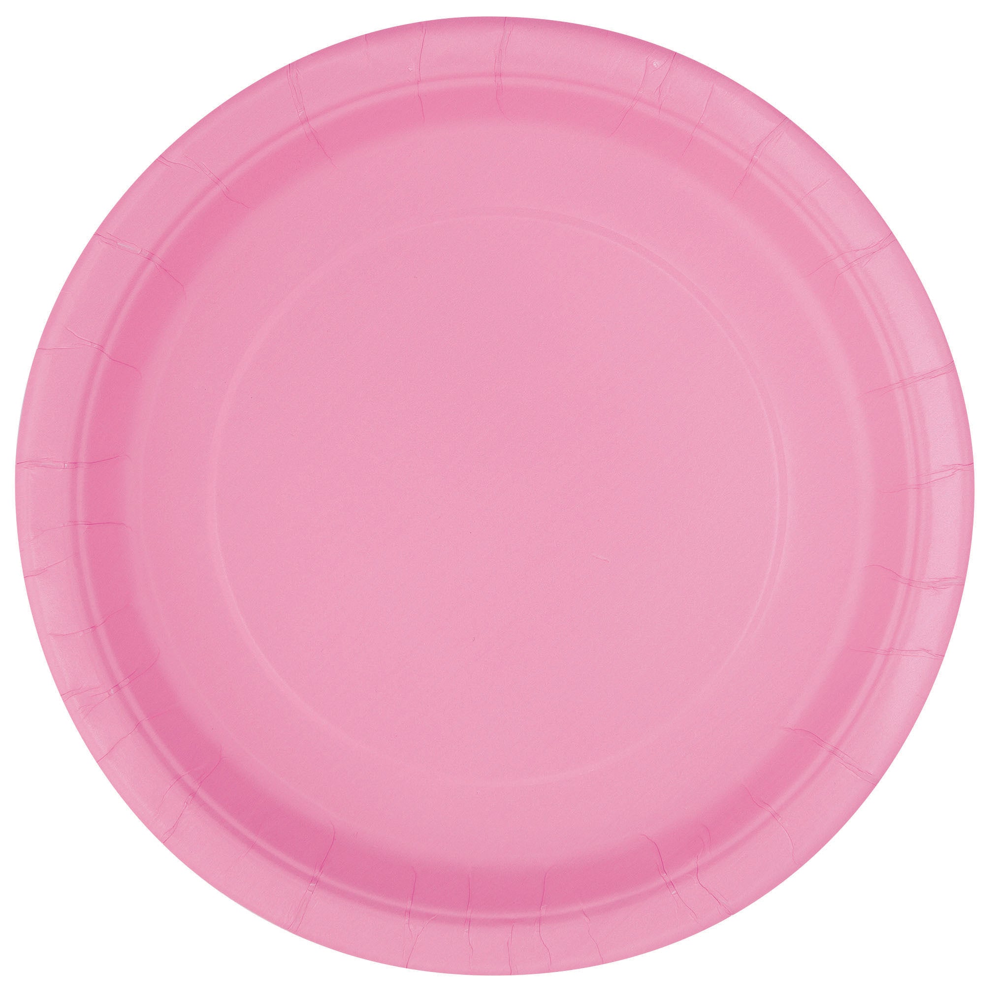 8 Pack Lovely Pink Paper Plates - 18cm