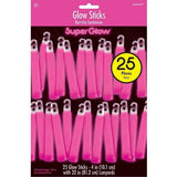 Load image into Gallery viewer, 25 Pack Pink Glow Sitcks - 10cm - The Base Warehouse
