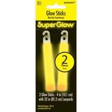 Load image into Gallery viewer, 2 Pack Yellow Glow Sticks - 10cm - The Base Warehouse
