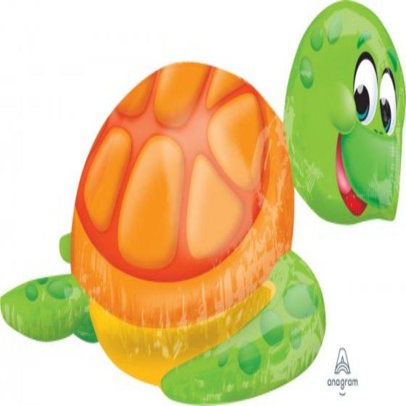 Ultrashape Silly Sea Turtle Foil Balloon - 78cm x 50cm - The Base Warehouse