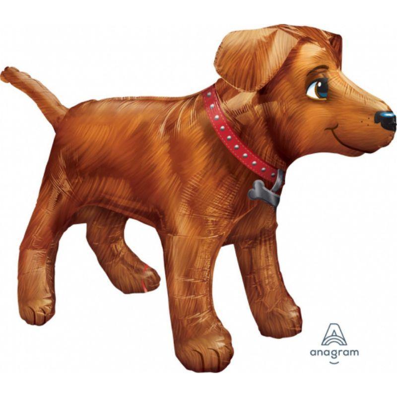 UltraShape Golden Dog Foil Balloon - 91cm x 60cm - The Base Warehouse