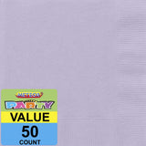 Load image into Gallery viewer, 50 Pack Lavender Beverage Napkins - 25.4cm x 25.4cm
