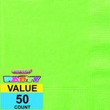 Load image into Gallery viewer, 50 Pack Lime Green Luncheon Napkins - 33cm x 33cm
