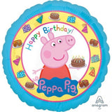 Load image into Gallery viewer, Happy Birthday Peppa Pig Foil Balloon - 45cm - The Base Warehouse
