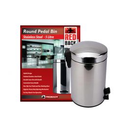 Stainless Steel Pedal Bin - 5L