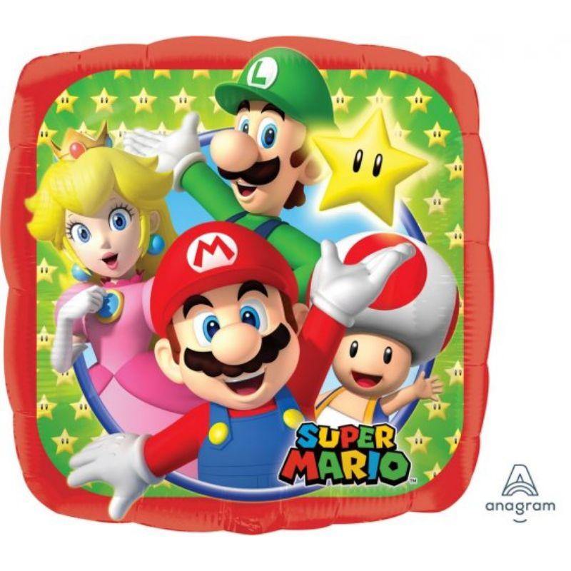 Super Mario Brothers Foil Balloon - 45cm - The Base Warehouse