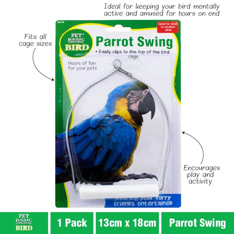 Parrot Swing - 13cm x 18cm