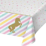 Load image into Gallery viewer, Unicorn Sparkle Plastic Tablecover - 1.37m x 2.43m - The Base Warehouse
