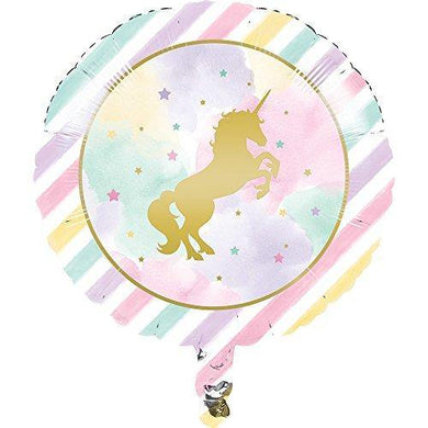 Unicorn Rainbow Foil Balloon â 45cm - The Base Warehouse