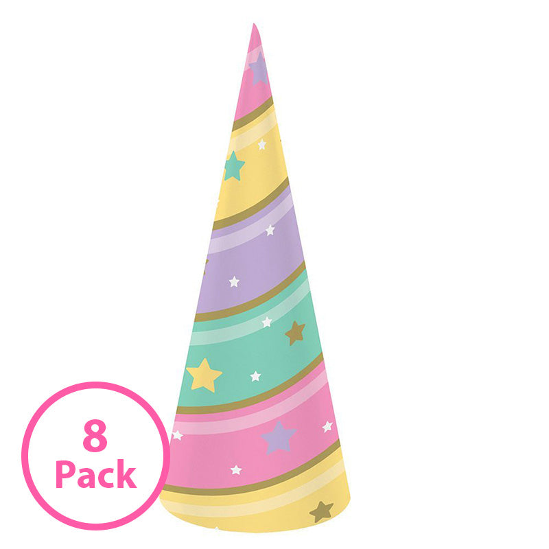 8 Pack - Kids Unicorn Horn Party Hat