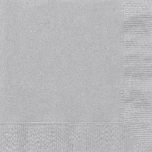20 Pack Silver Luncheon Napkins