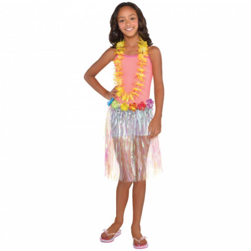 Luau Iridescent Plastic Skirt - Child Size