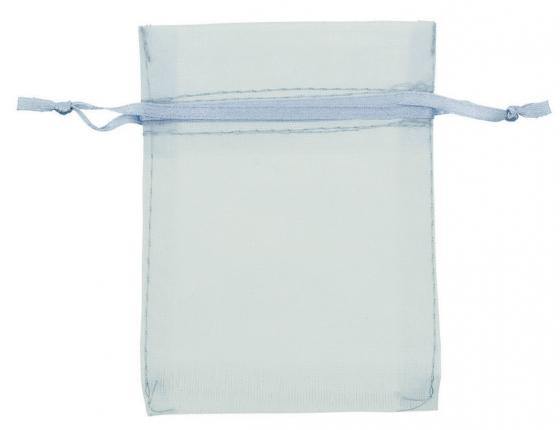 24 Pack Silver Organza Bags - The Base Warehouse