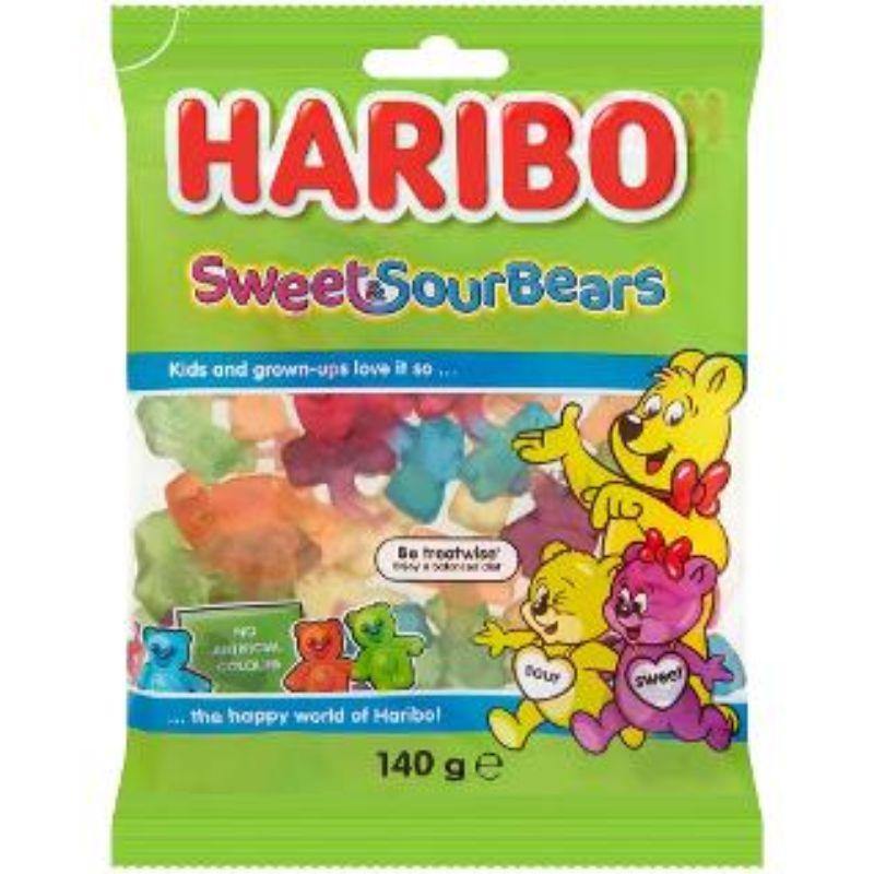 Haribo Sweet&Sour Bears- 140g - The Base Warehouse