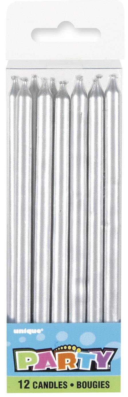 12 Pack Silver Candles