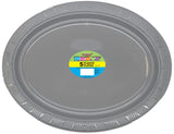 Load image into Gallery viewer, 8 Pack Lime Green Stripes Paper Plates - 23cm - The Base Warehouse
