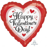 Load image into Gallery viewer, Jumbo Happy Valentines Day Simply Traditional Heart Foil Balloon - 71cm - The Base Warehouse
