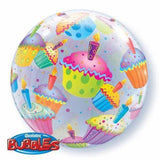 Load image into Gallery viewer, Cupcakes Bubble Balloon 55cm - The Base Warehouse
