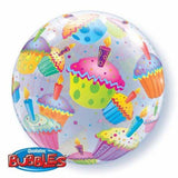 Load image into Gallery viewer, Cupcakes Bubble Balloon 55cm - The Base Warehouse
