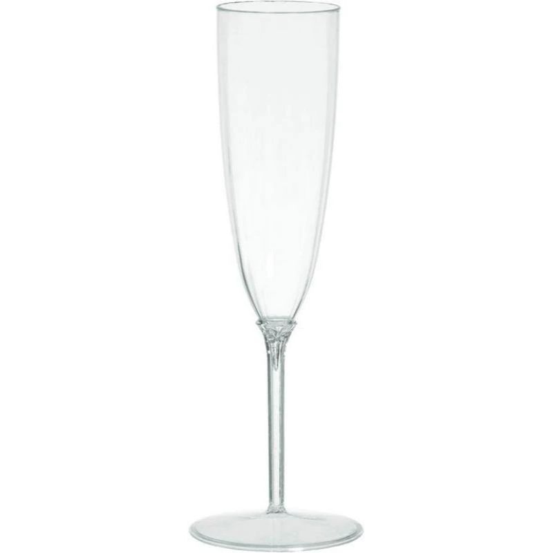 Clear Plastic Champagne Flute
