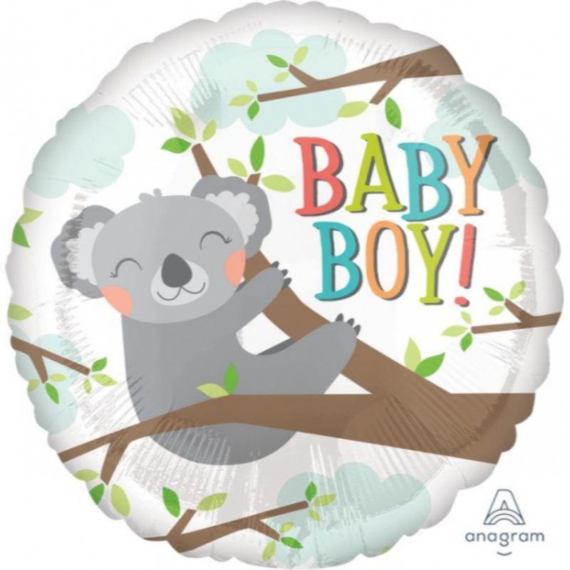 Baby Boy Koala Foil Balloon - 45cm