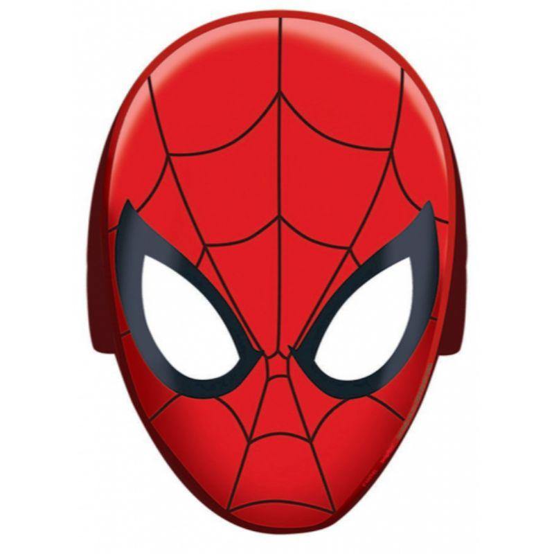 8 Pack Spiderman Webbed Wonder Paper Masks - The Base Warehouse