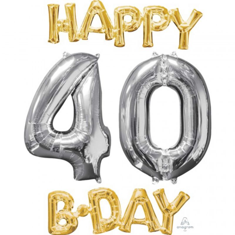 60th Happy Birthday Clear Balloon - 38cm x 40cm