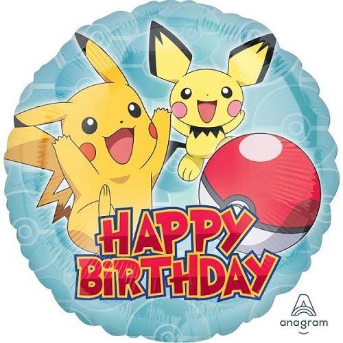 Pokemon Happy Birthday Foil Balloon - The Base Warehouse