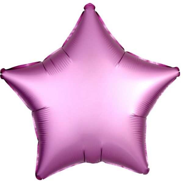 Pink Satin Star Foil Balloon - 45cm