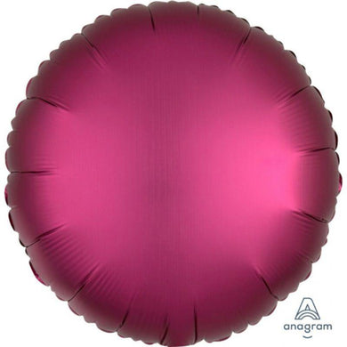 Satin Luxe Pomegranate Circle Foil Balloon - 45cm - The Base Warehouse