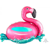 Load image into Gallery viewer, Floating Flamingo Foil Balloon - 76cm x 68cm

