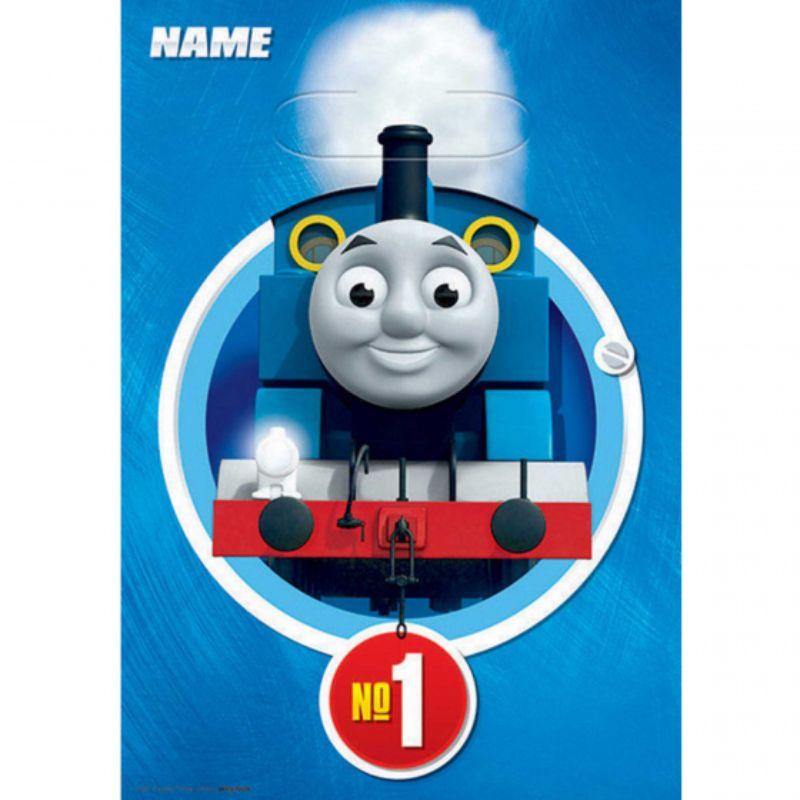 8 Pack Thomas All Aboard Folded Loot Bags - 23cm - The Base Warehouse