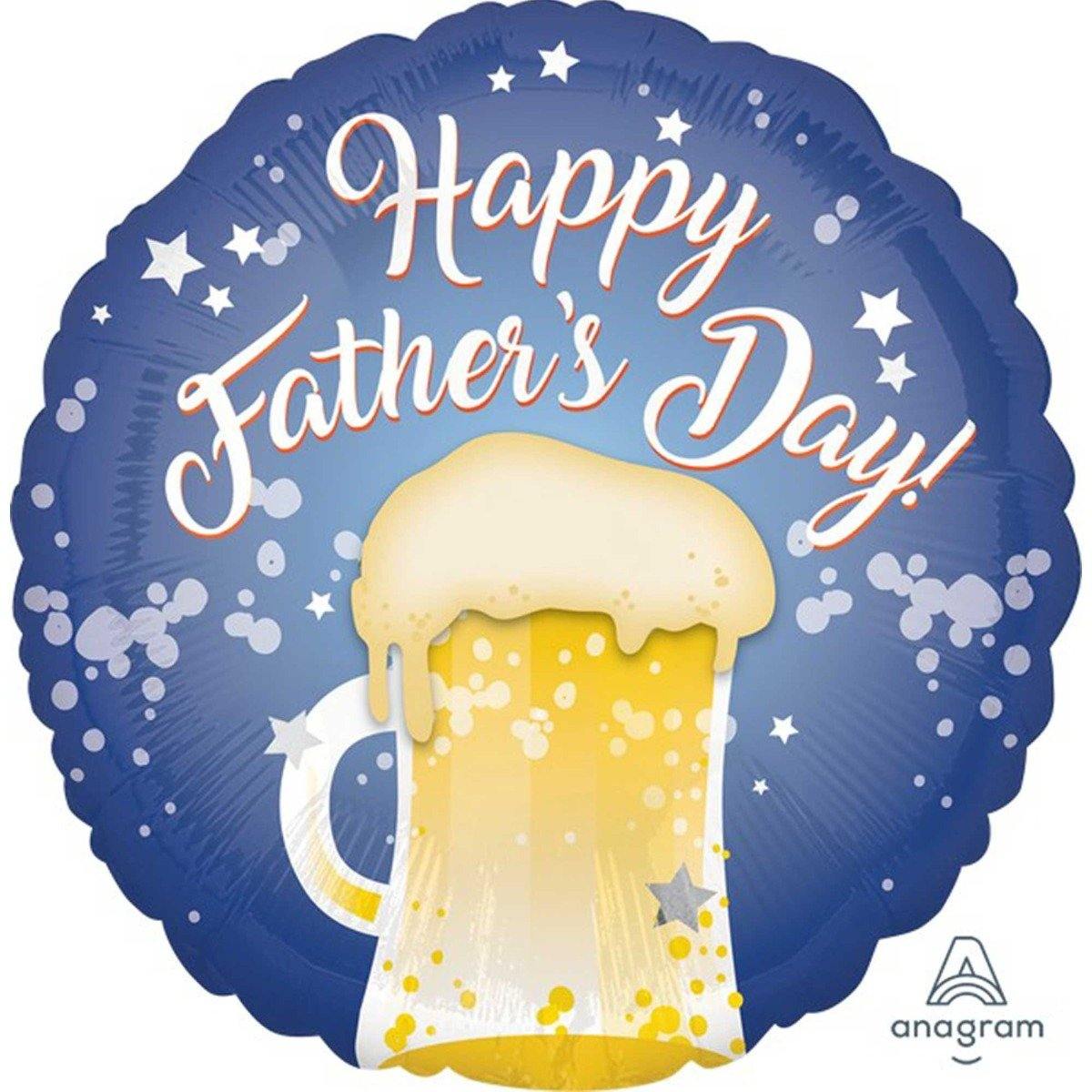HFD Beer Mug Round Foil Balloon - 45cm - The Base Warehouse