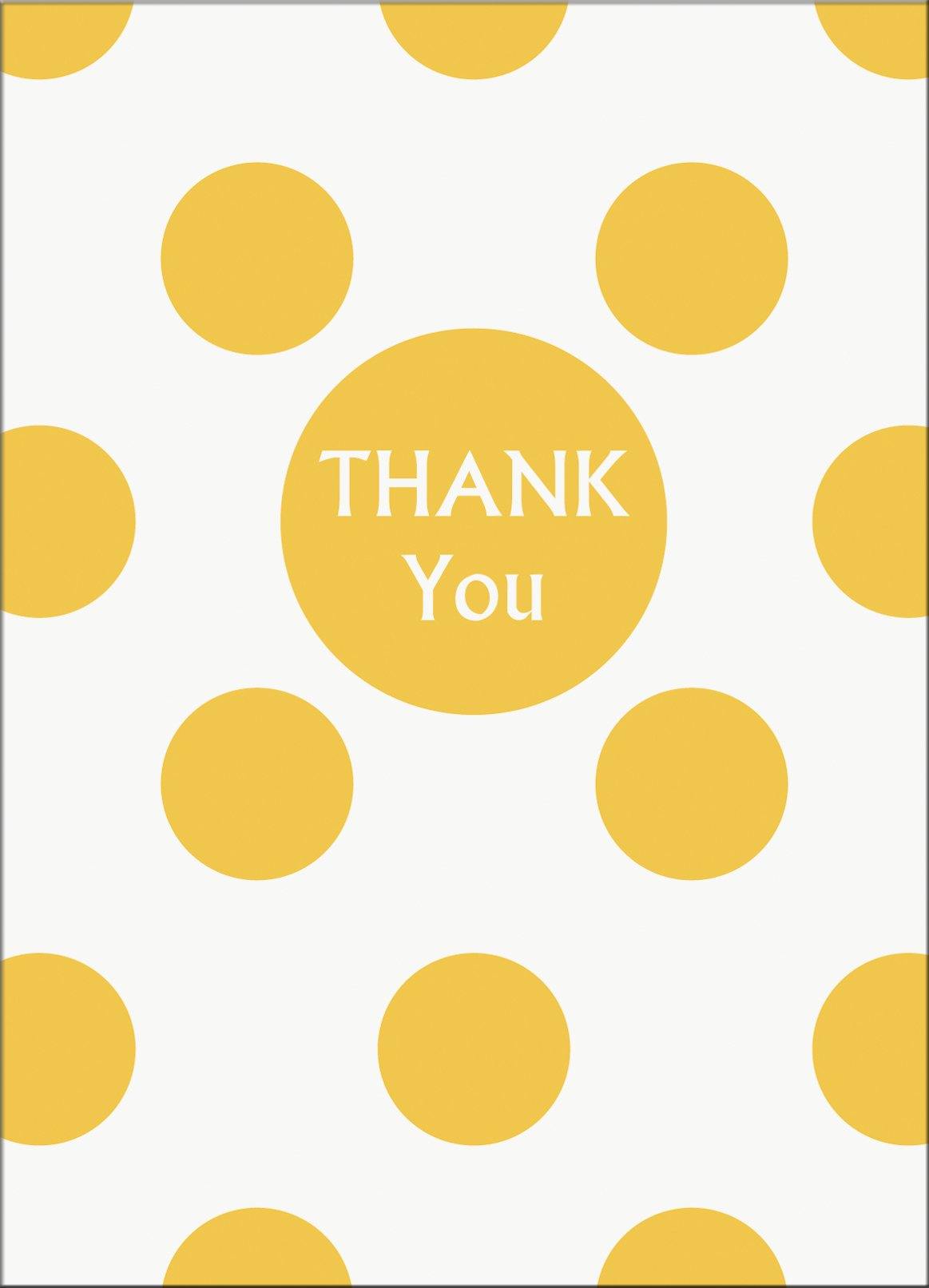 8 Pack Hot Pink Dots Thank You Notes - The Base Warehouse