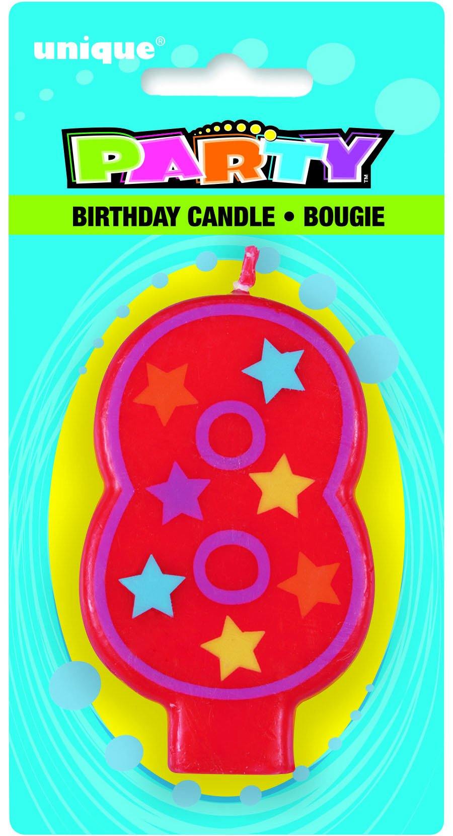 Numeral 8 Decorative Candle - The Base Warehouse