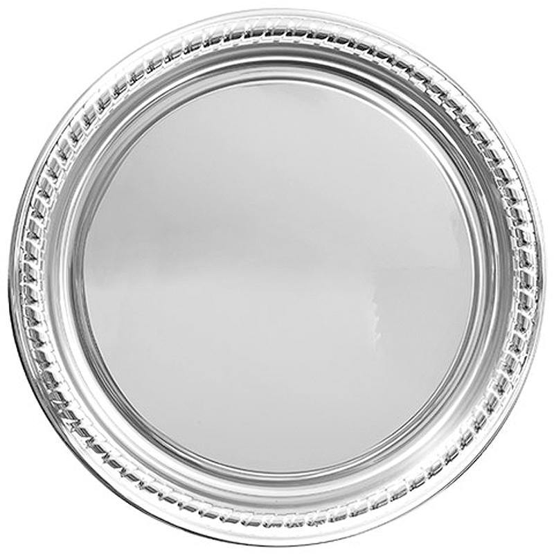 8 Pack Silver Dinner Plates - The Base Warehouse