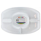 Load image into Gallery viewer, White Plastic 4 Sectional Oval Platter - 46cm x 32.5cm x 3cm - The Base Warehouse
