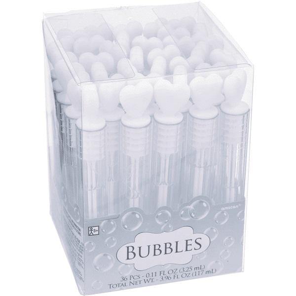 36 Pack Tube Wedding Bubbles - The Base Warehouse